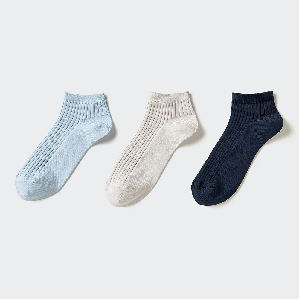 RIBBED SHORT SOCKS | 3 PAIRS