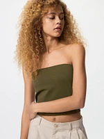 AIRism COTTON CROPPED BRA TUBE TOP