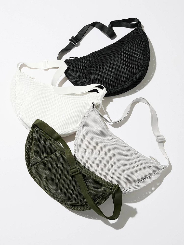 ROUND SHOULDER BAG | MESH