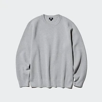 WASHABLE MILANO RIBBED CREW NECK SWEATER