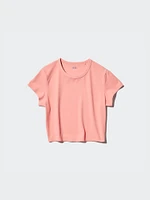 AIRism SOFT CROPPED T SHORT SLEEVE