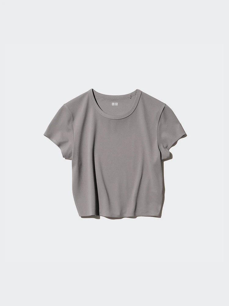 AIRism SOFT CROPPED T-SHIRT