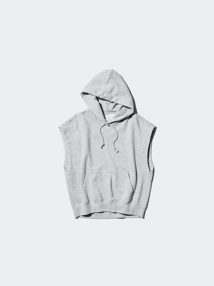 SWEAT SLEEVELESS HOODIE