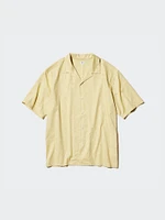 MODAL COTTON OPEN COLLAR SHIRT