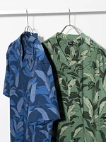 MODAL COTTON OPEN COLLAR SHIRT