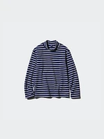 HEATTECH Ribbed T-Shirt | High Neck Striped