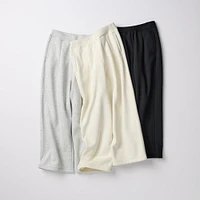 PILE LINED SWEAT WIDE PANTS