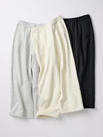 Pile Lined Wide Sweatpants