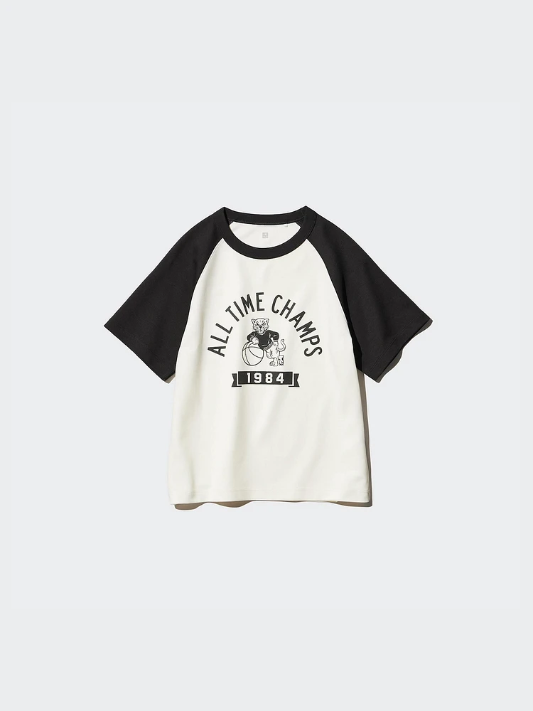AIRism COTTON GRAPHIC CREW NECK T-SHIRT