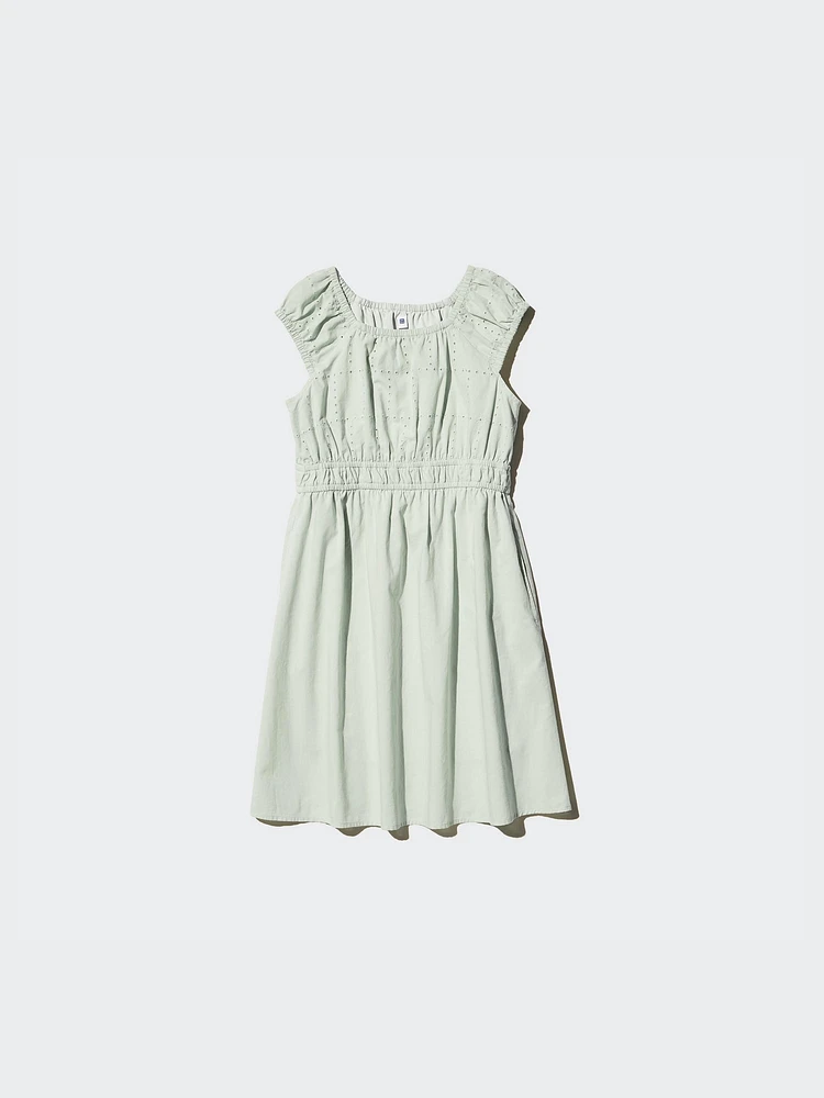 Embroidered Sleeveless Dress