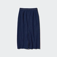 Ultra Stretch Narrow Skirt | Denim