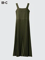 PLEATED STRAP DRESS