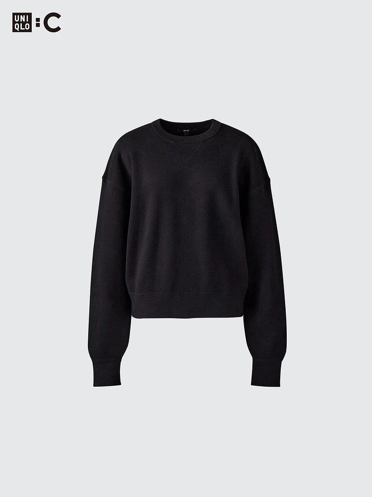 SMOOTH COTTON CREW NECK SWEATER