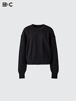 SMOOTH COTTON CREW NECK SWEATER