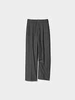 Pleated Wide Pants | Checked