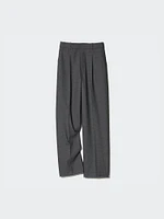 Pleated Wide Pants | Checked | Tall