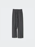 Pleated Wide Pants | Checked | Tall