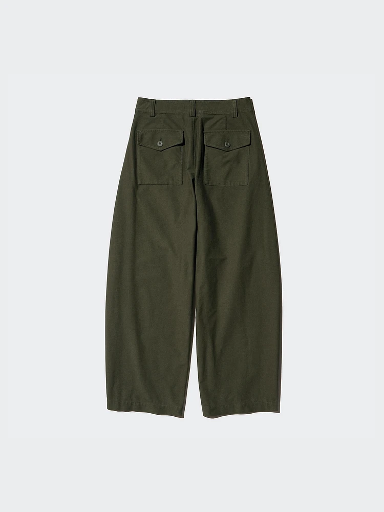 JERSEY BARREL LEG PANTS