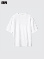 AIRism COTTON OVERSIZED CREW NECK T-SHIRT