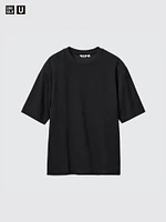 AIRism COTTON OVERSIZED CREW NECK T-SHIRT