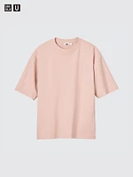 AIRism Cotton Oversized T-Shirt | Half-Sleeve