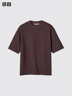 AIRism COTTON OVERSIZED CREW NECK T-SHIRT