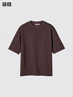 AIRism Cotton Oversized T-Shirt | Half-Sleeve