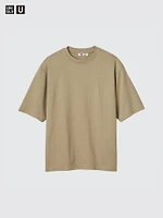 AIRism COTTON OVERSIZED CREW NECK T-SHIRT