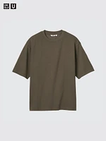 AIRism Cotton Oversized T-Shirt | Half-Sleeve