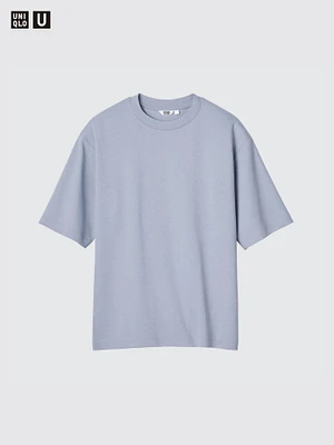 AIRism COTTON OVERSIZED CREW NECK T-SHIRT