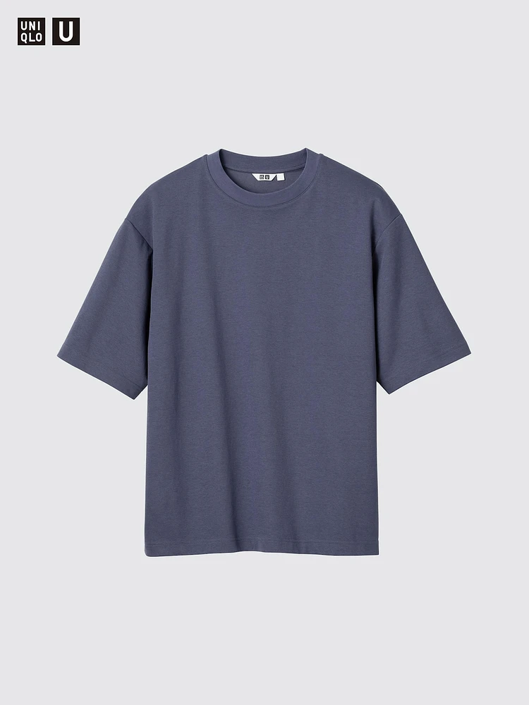 AIRism COTTON OVERSIZED CREW NECK T-SHIRT