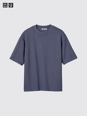 AIRism COTTON OVERSIZED CREW NECK T-SHIRT