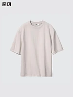 AIRism Cotton Oversized T-Shirt | Half-Sleeve