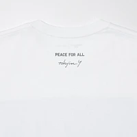 PEACE FOR ALL Short-Sleeve Graphic T-Shirt (Tokujin Yoshioka)