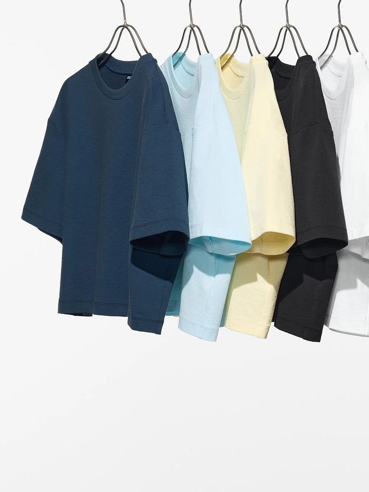 TEXTURED JERSEY T-SHIRT