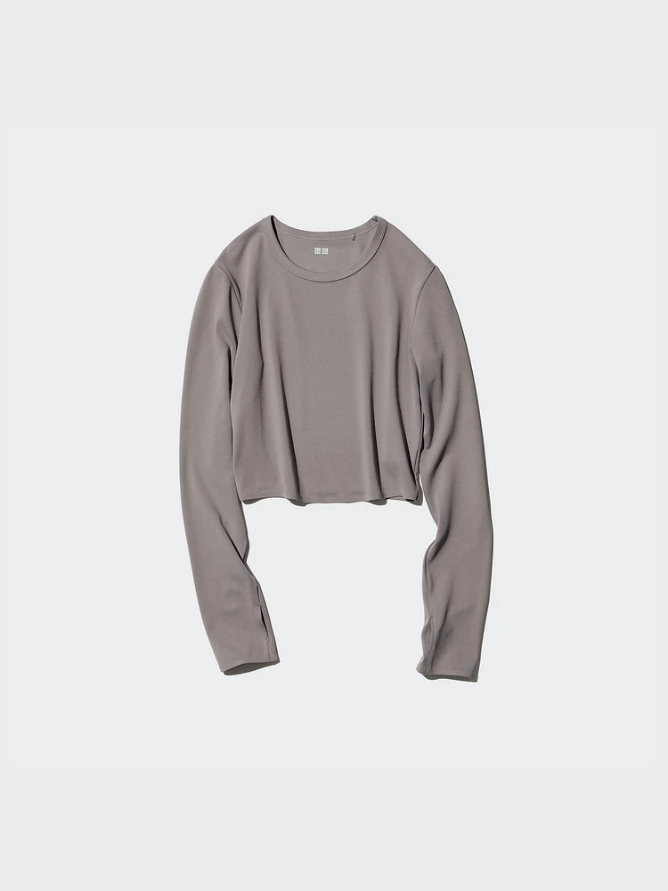 AIRism SOFT CROPPED T LONG SLEEVE