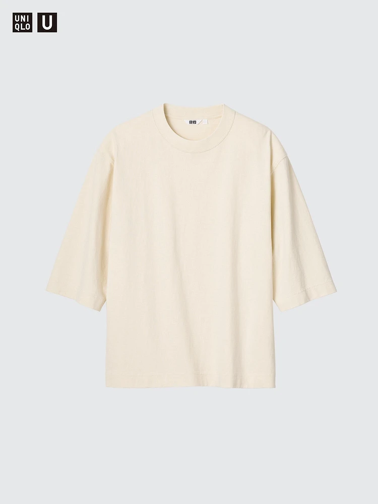 CREW NECK T-SHIRT 3/4 SLEEVE