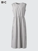 GATHERED DRESS SLEEVELESS