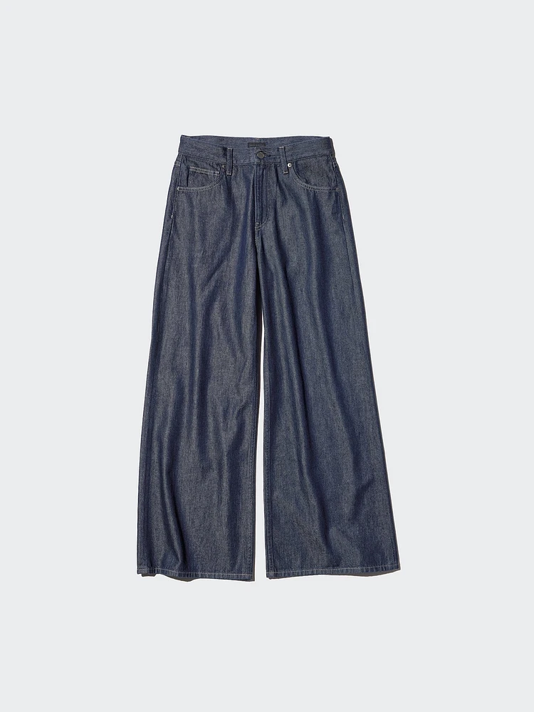 DRAPEY WIDE FLARE JEANS