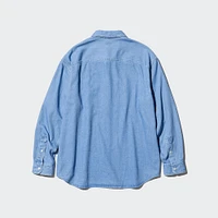 DENIM OVERSHIRT LONG SLEEVE