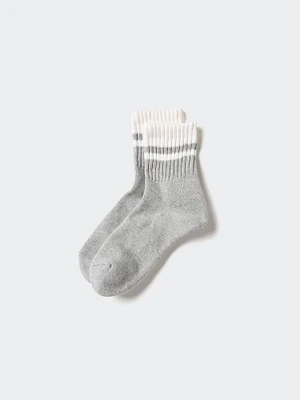 Striped Pile Half Socks