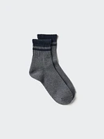 Striped Pile Half Socks