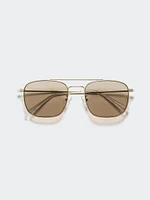 SUNGLASSES METAL DOUBLE BRIDGE