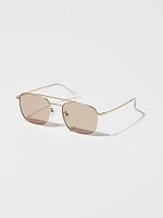 SUNGLASSES METAL DOUBLE BRIDGE