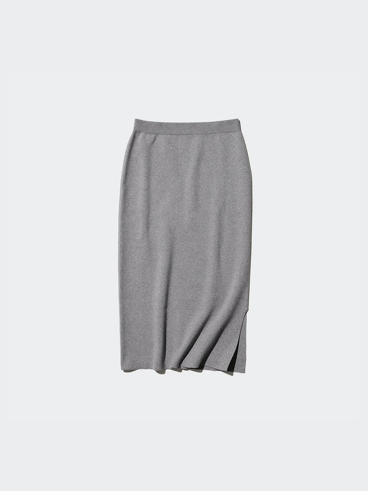 SMOOTH COTTON BLEND SKIRT