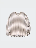 AIRism Cotton T-Shirt | Long Sleeve Striped