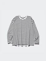 AIRism Cotton T-Shirt | Long Sleeve Striped