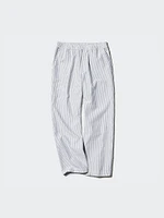 Cotton Relaxed Ankle Pants | Striped