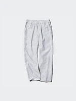 Cotton Relaxed Ankle Pants | Striped