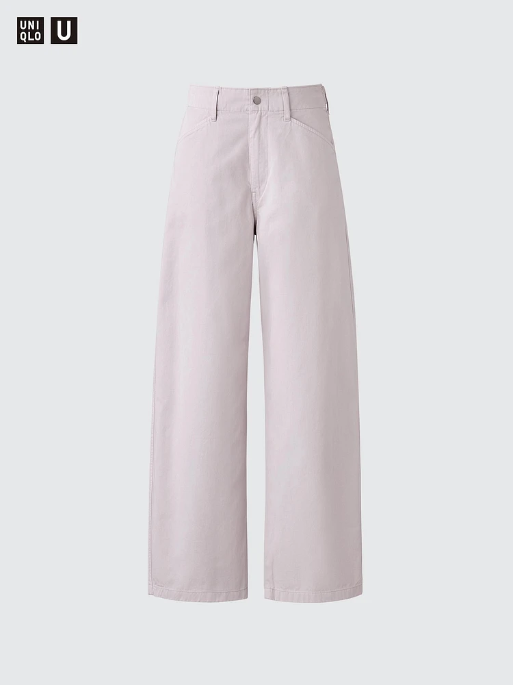 COTTON WIDE PANTS